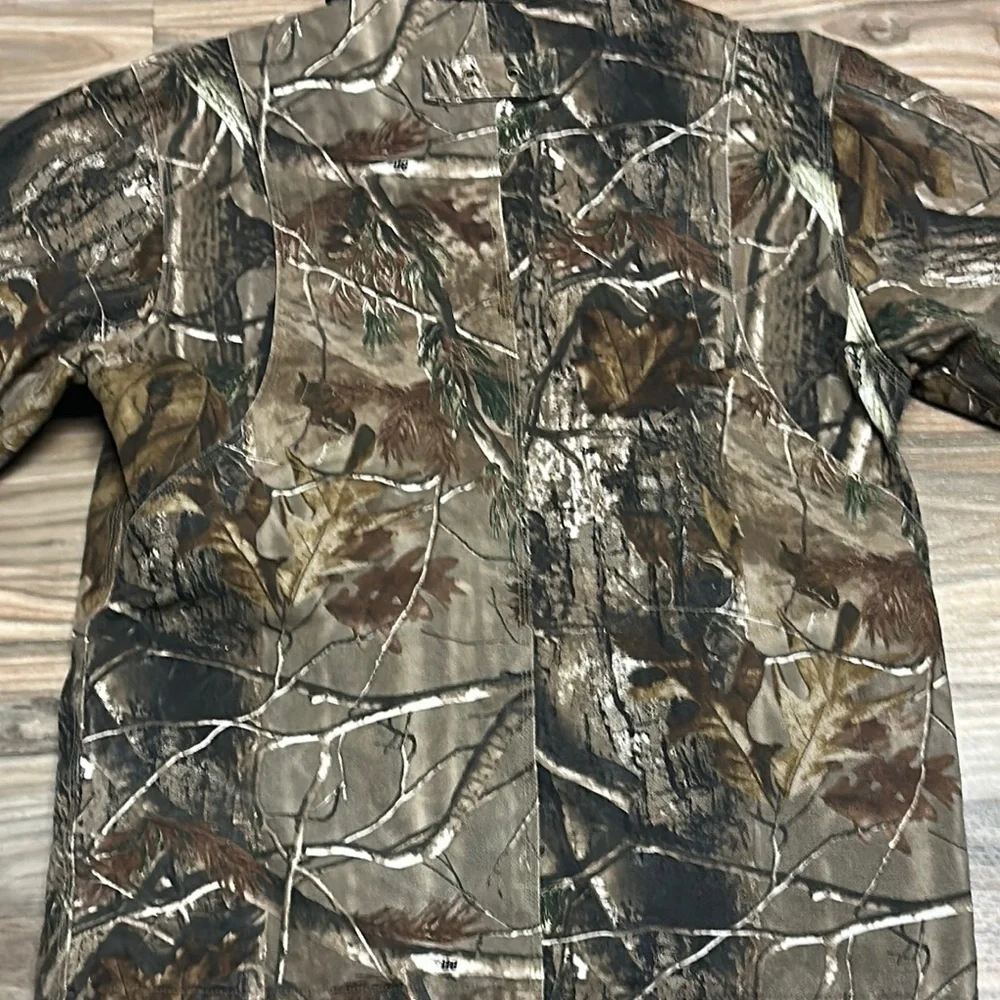 Levi Strauss Canvas Camo Jacket Mens M Mossy Oak Lined Signature Field Gear